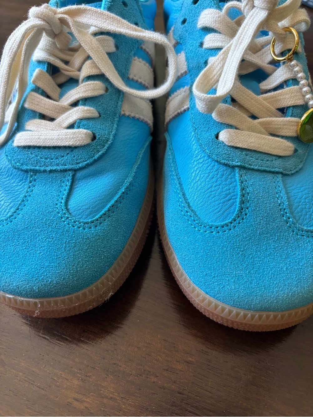 Adidas Samba OG Sporty & Rich Blue Rush IE6975 mens 7.5 Blokecore streetwear - Picture 6 of 9